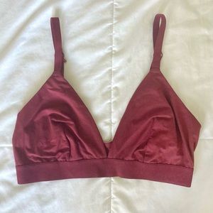Auden Burgundy Red Triangle Bralette